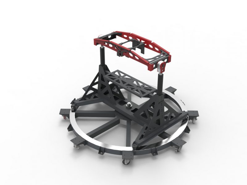 Test Stand For Static Tests Of The Helicopter’s RPA Fuselage