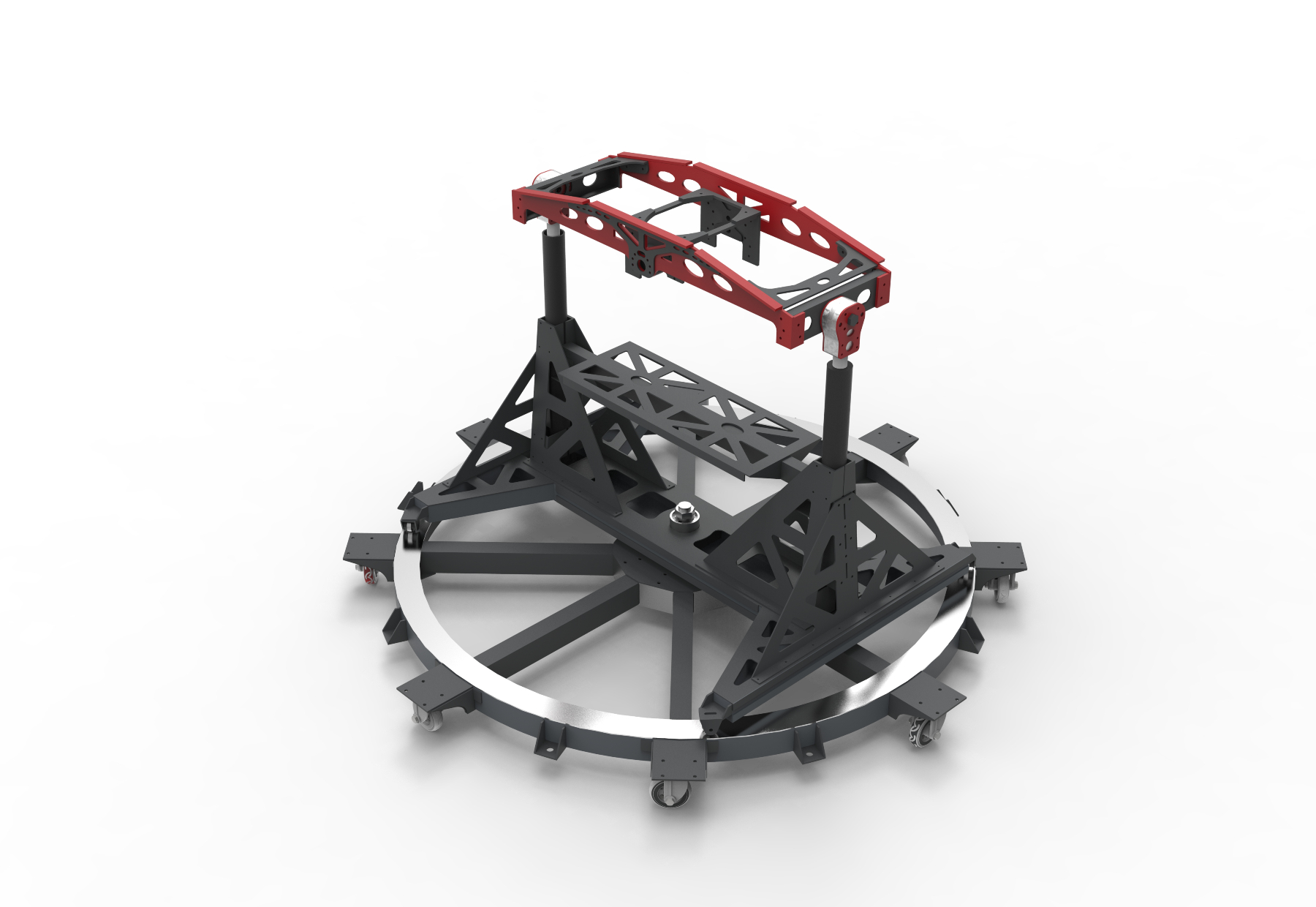 Test Stand For Static Tests Of The Helicopter’s RPA Fuselage